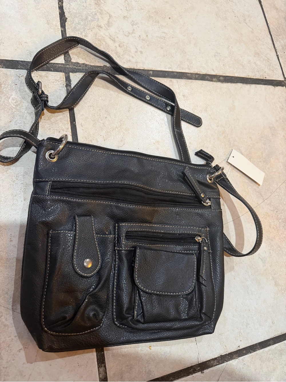 NWT Van Heusen Black Crossbody Bag